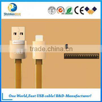 Remax Gold Kingkong TPE copper core 2.1A safe data usb cable