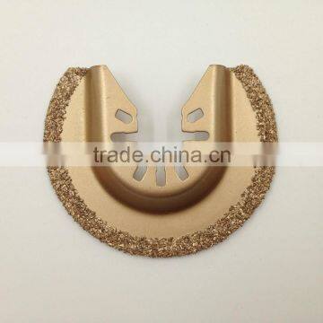 Oscillating saw blades for cutting concrete block, drywall, tiles