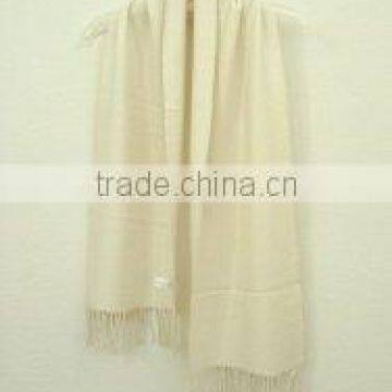 Cream Color Men Cashmere Scarf