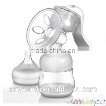 new product 2014 manual vacuum pump,milk breast pump,massage for mother hand breast pump