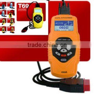Promotional CAN OBD2/EOBD diagnostic DIY auto scan tool /Code Reader T69-5 languages,support live data graph and data print out
