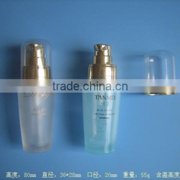 30ml empty glass lotion bottle with pump sprayer