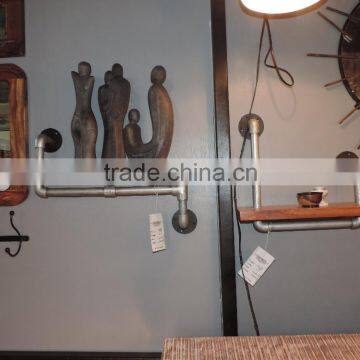 2016 New Design Industrial Galvanized Iron Pipe Storage Shelf, Modern & Classic style G.I. Pipe Shelf