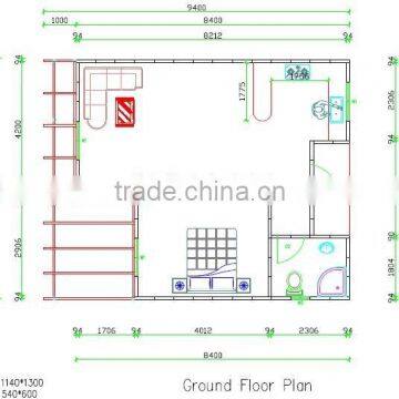 Safety Design Modern Fast Assembly Ready Made Cement Two Storey House Plans photo-3