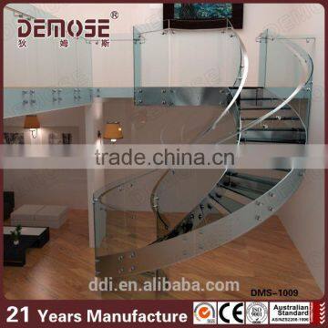 Demose staircase manufacturers curved stairs glass stairs price