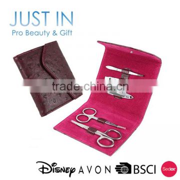 Classic High Quality Beauty Leather Pouch Girl Manicure Sets Favors