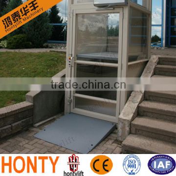 outdoor vertical 300kg obstacle-free home wheelchair lift with CE