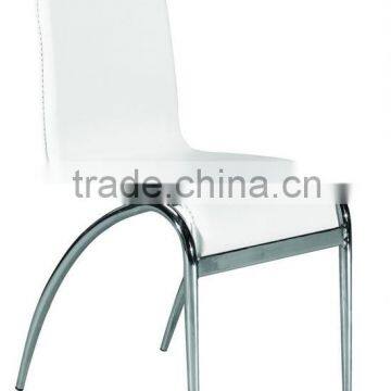 SY-006 Modern white PVC leather dining chair(smple)