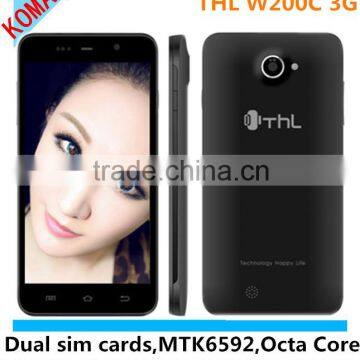 KOMAY THL W200C 5.0'' HD screen 1280*720 MTK6592 Octa Core 1G+8G Android 4.4 Camera 8MP Russian THL Smart Mobile Phone