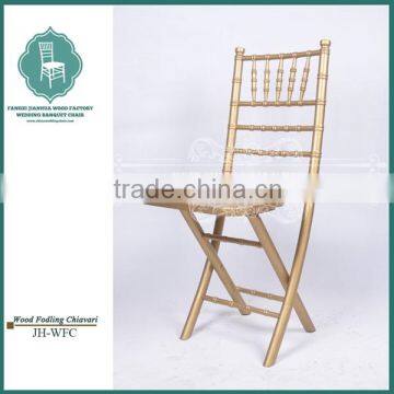 Gold Wood Folding Chiavari Chair Manufacturer