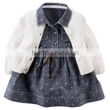 Summer baby and girl's cotton demin dress