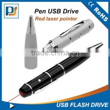 Pen shape metal USB flash drive with laser,promotion pen USB