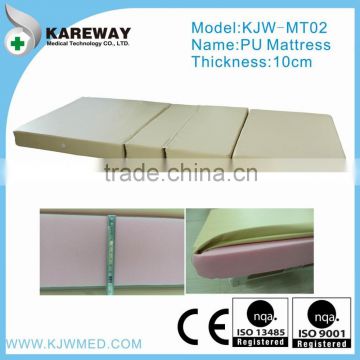 10cm thick yellow PU all foam medical mattress price