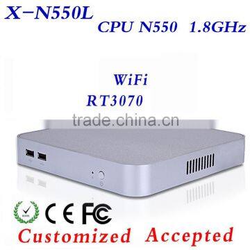 Mini PC Desktop Computer N550 Barebone pc Tablet Computer Support Window 8.1/7/XP Industrial Thin Client