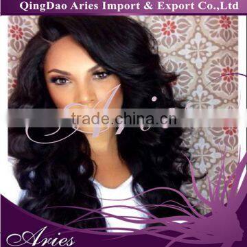 100% indian remy human hair curly wave full lace wigs