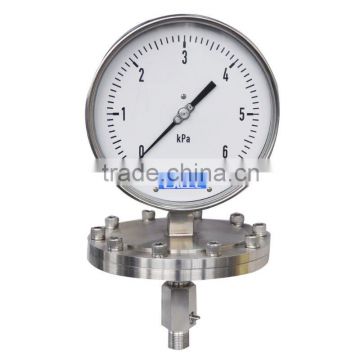 2015 hot sale diaphragm seal pressure gauge