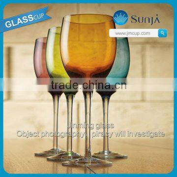 Bohemia crystal czech republic colored wine glass goblet red wine non alcoholic beautiful wine glass colored wine glass goblet