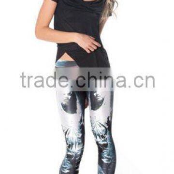 Hot Sale Fashion Printed Sexy Tight Fabric Legging