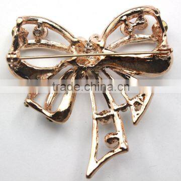 Butterfly Rhinestone Metal Brooch Pins,Color Rhinestone Brooch For Suit photo-5