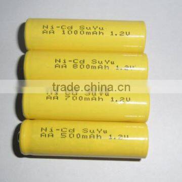 1.2v ni cd rechargeable battery/ 1.2v ni cd battery 500mAh 700mah 800mah 1000mah