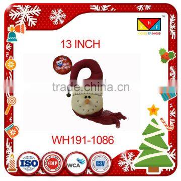 Padded Felt Christmas Door Hanger Set - Snowman, Santa Claus and Reindeer