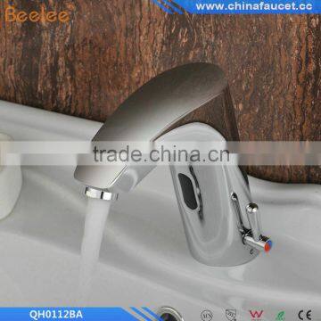 Bathroom Sink Faucet Brass Finish With Automatic Sensor (Hot and Cold)(QH0112BA) photo-4