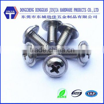 stainless steel m5*10 shoulder screw machine washer head screw