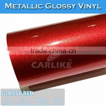CARLIKE Waterproof Strong Glue Blue Metal Car Wrap Foil Metallic Paper photo-5