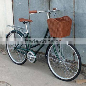 2016 hot new cheap single speed bike / 26 inch bicycle with dynamo light / adult city bike for lady KB-CB-M16014