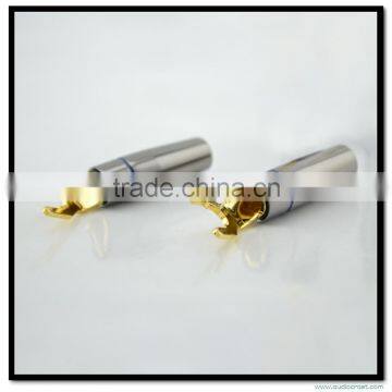 High End Performance Audiocrast AY-504(G) Gold Plated Y Spades Connector Y speaker Plugs