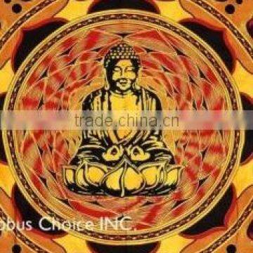 Indian Lord Buddha Religious Meditation Wall Hanging Tapestry photo-3
