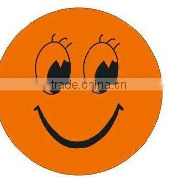 Funny!Round smile face silicone mouse pad / silicone mouse mat