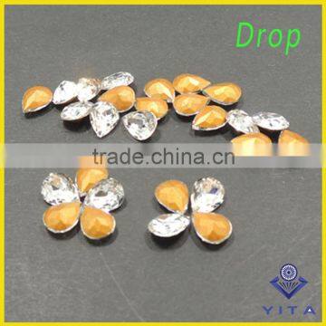 Fashion China Factory AAA Quality Rectangla, Square Drop, Oval ,horse Eye Shape Point Back Crystal Fancy Rhine Stone for Dress