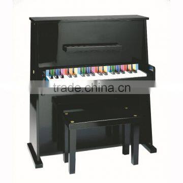 Fashional 37 key children black Wooden piano, Mini child wooden piano toy