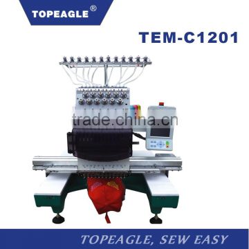 TOPEAGLE TEM-C1201 single head 12 needle embroidery machine