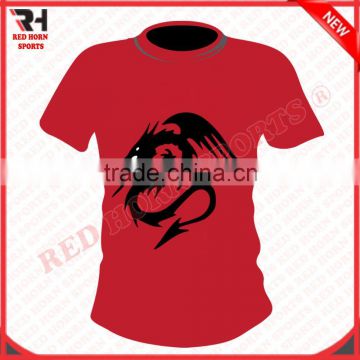 breathable Printed T-Shirt, Red Printed T-Shirts, Cotton T-Shirts