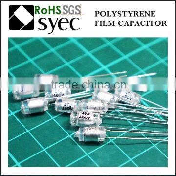 Tight Tolerances Radial Lead 391J 63V Polystyrene Film Capacitor