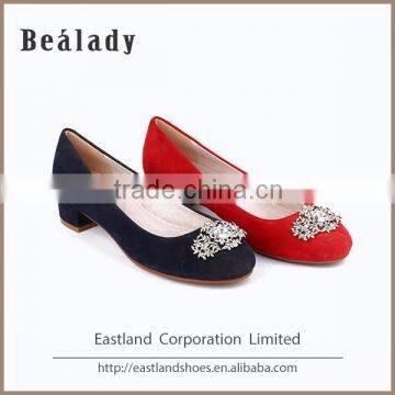 Wholesale China 2016 Soft Rubber Sole Flossy China Cheap Flat Ballerinas Ladies Shoes photo-5