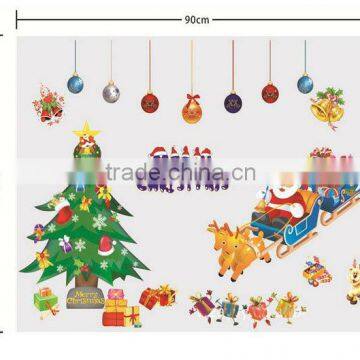 Santa Claus window sticker Christmas wall sticker suit