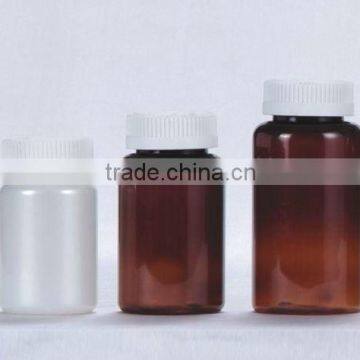 100-200ml clear and amber plastic pill bottles in PET