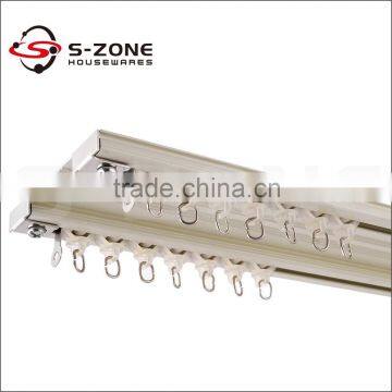 Hotel window curtain suspended double ceiling curtain tracks