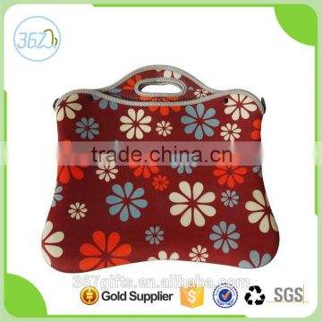 Heat Transfer Printing Colourful Laptop Case Neoprene Tote Bag for Promotional