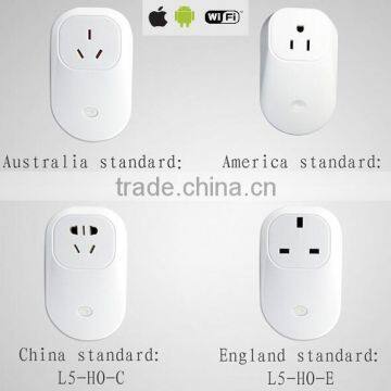 Universal standard socket, smart home wifi socket, Mobile phone remote control, Wifi socket for home automation