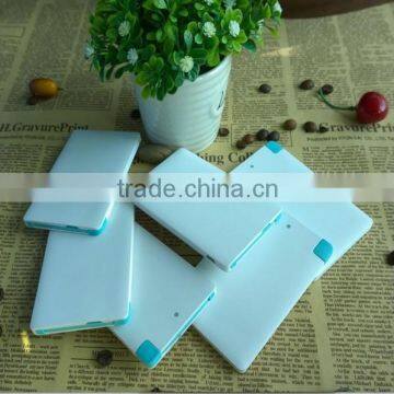 Both Sides Color Printing Slim Credit Card Power Bank 2600