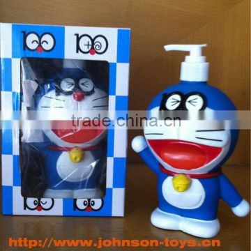 13 years factory making decorative doraemon cat cartoon shampoo bottle