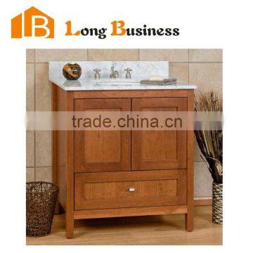 LB-LX2166 Factory bathroom Vanities for antique wall mounted solid wood bathroom cabinet vanity