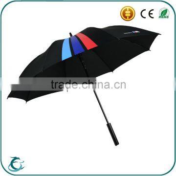 high quality promotion gift windproof black golf rain umbrella