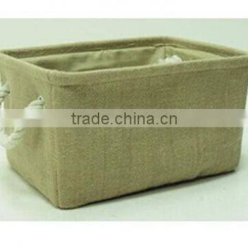 SS burlap basket storage box ,Wenzhou