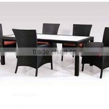 8-seater rattan dining table garden furniture