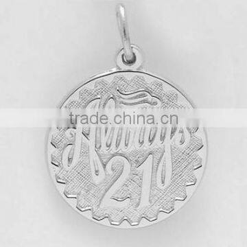Always 21 Charms for Bracelet Zinc Alloy Pendants And Charms for Necklace